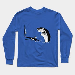 Shark and cat Long Sleeve T-Shirt